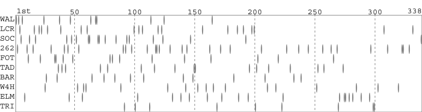 Team packing chart